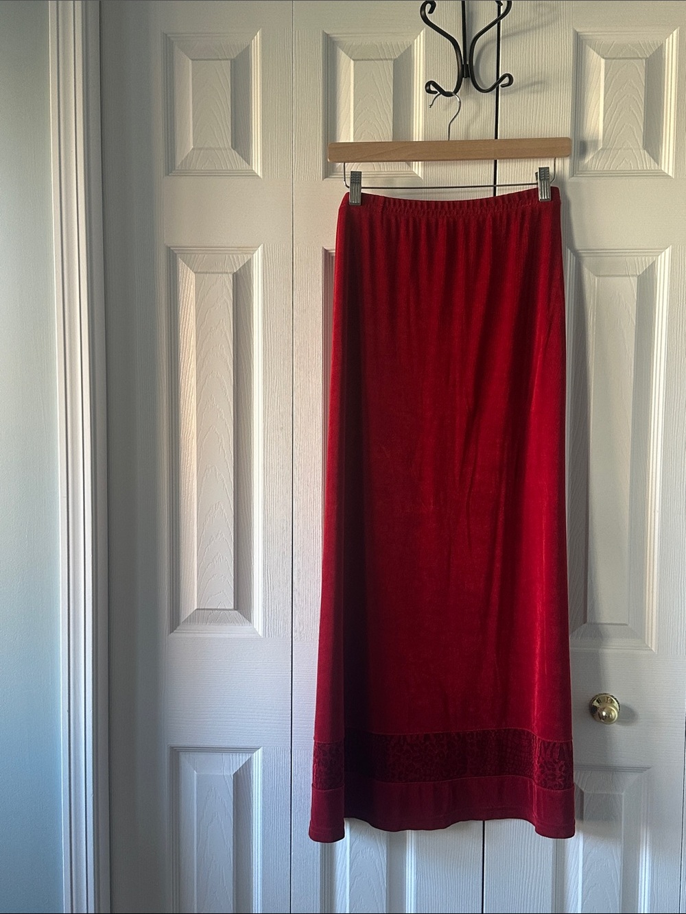 90s whimsigoth vampy red skirt